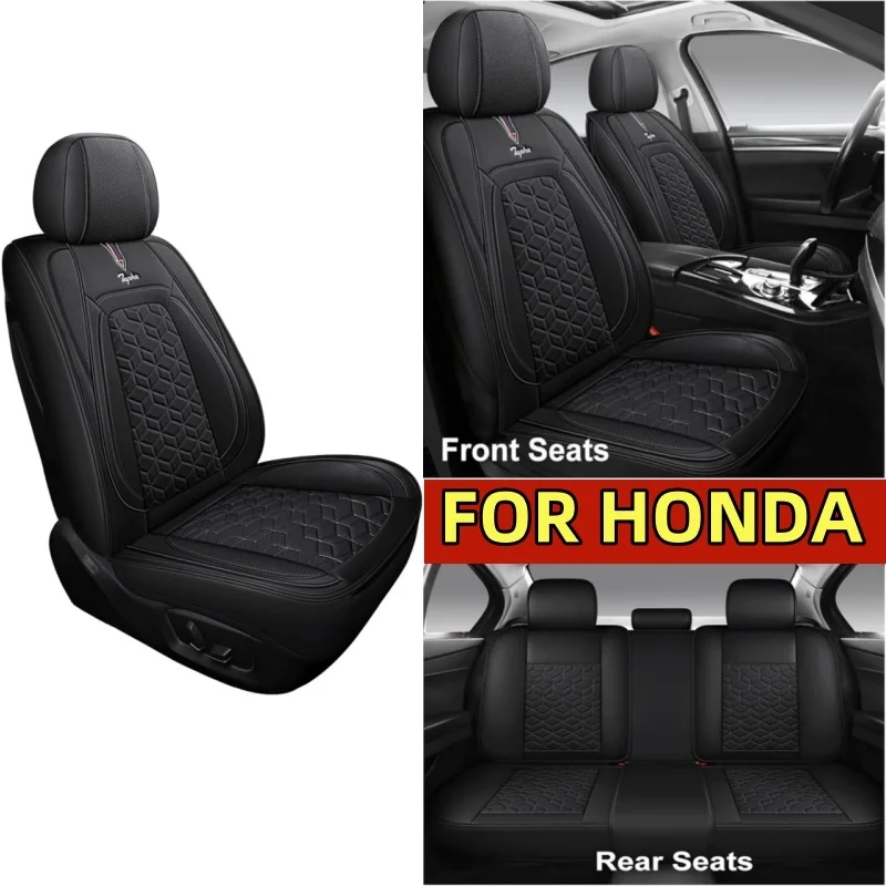 

Чехол на автомобильное сиденье для HONDA, высококачественный дышащий чехол из искусственной кожи, водонепроницаемый и износостойкий