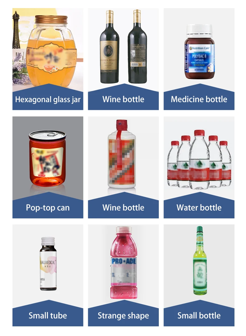 Automatic Desktop Round Bottle Can Labeling Label Machine for Small Business Perfume Bottle Label Applicator Machine