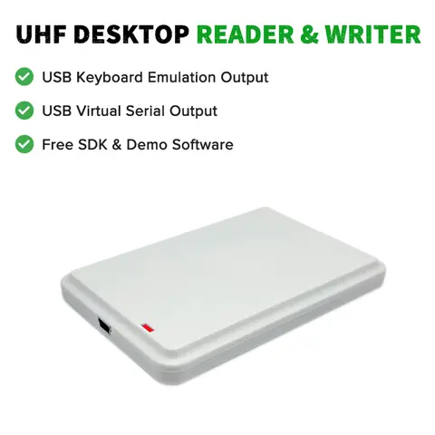 Hot Sale TY100 USB UHF RFID Writer and Reader Keyboard Emulation HID USB Virtual Serial Port UHF Tag Programmer Access Control