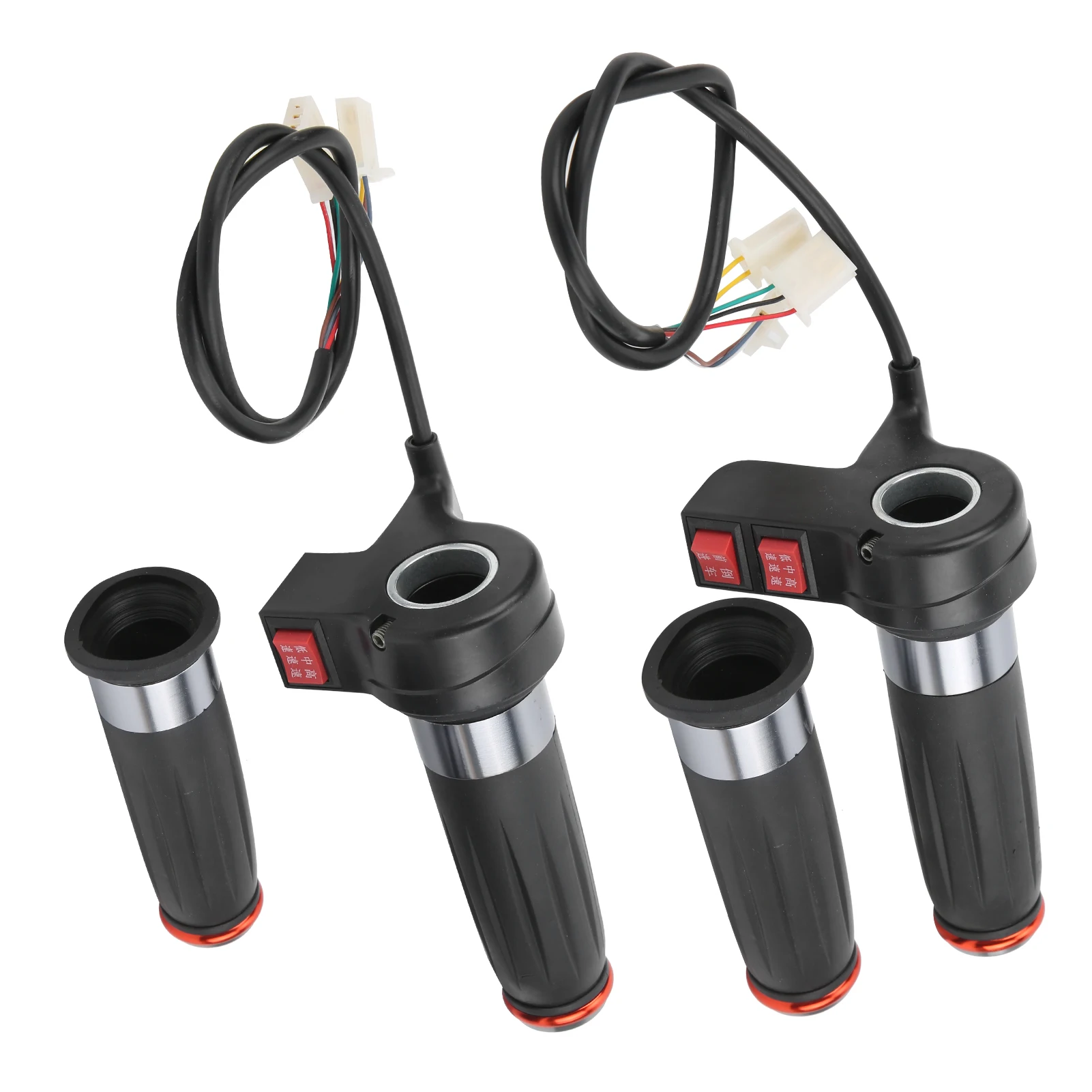 

Gear Speed Throttle Handle, 3 Gear Speed Throttle Grip Accelerator Universal Electric Scooter Bike Throttle Handle