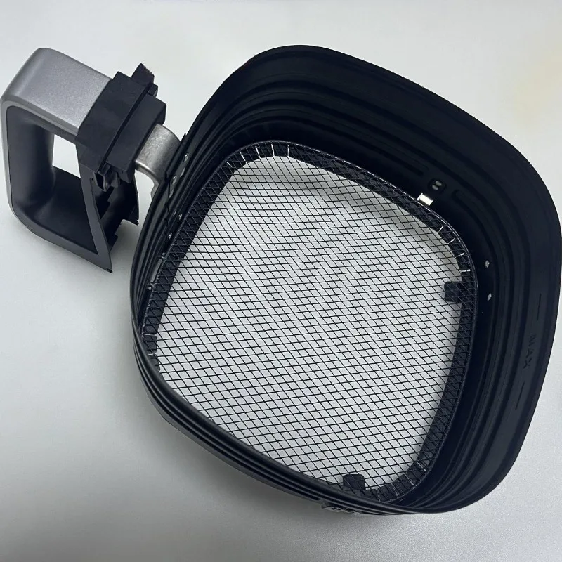 Air Fryer Replacement Basket with Mesh Grid, Compatible with HD9654 HD9651 HD9650 HD9630, Complete Accessories