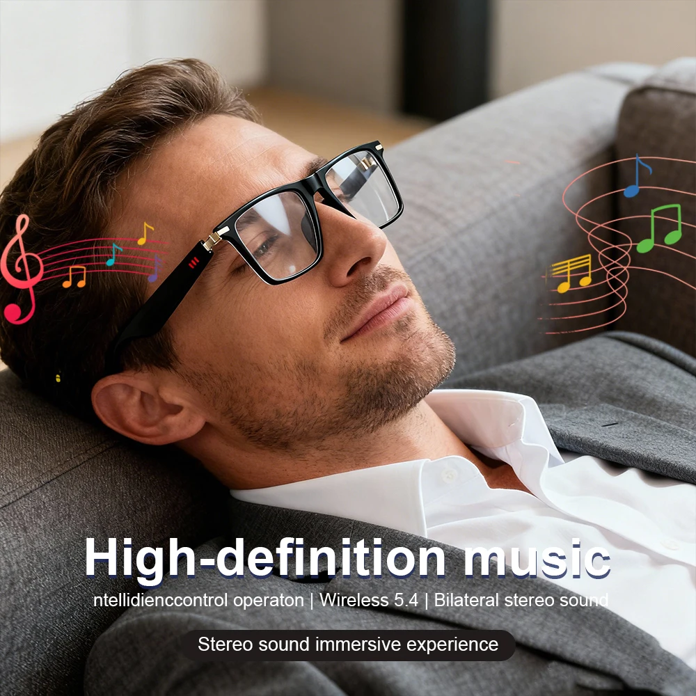 AIスマートグラス、160言語リアルタイム翻訳、ChatGP - Smart Audio Glasses Touch Control のレビューと価格