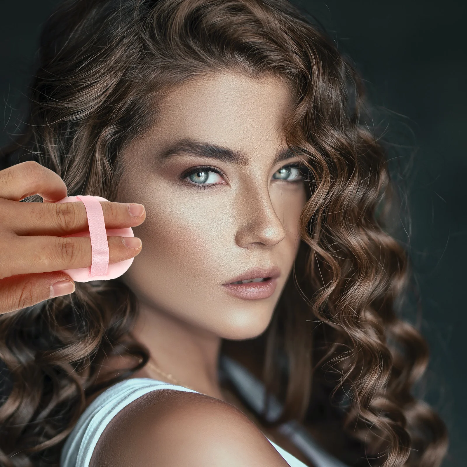 10 pezzi soffio per cipria piccolo trucco morbido e confortevole per la pelle cosmetici soffio strumento per trucco viso per finitura naturale