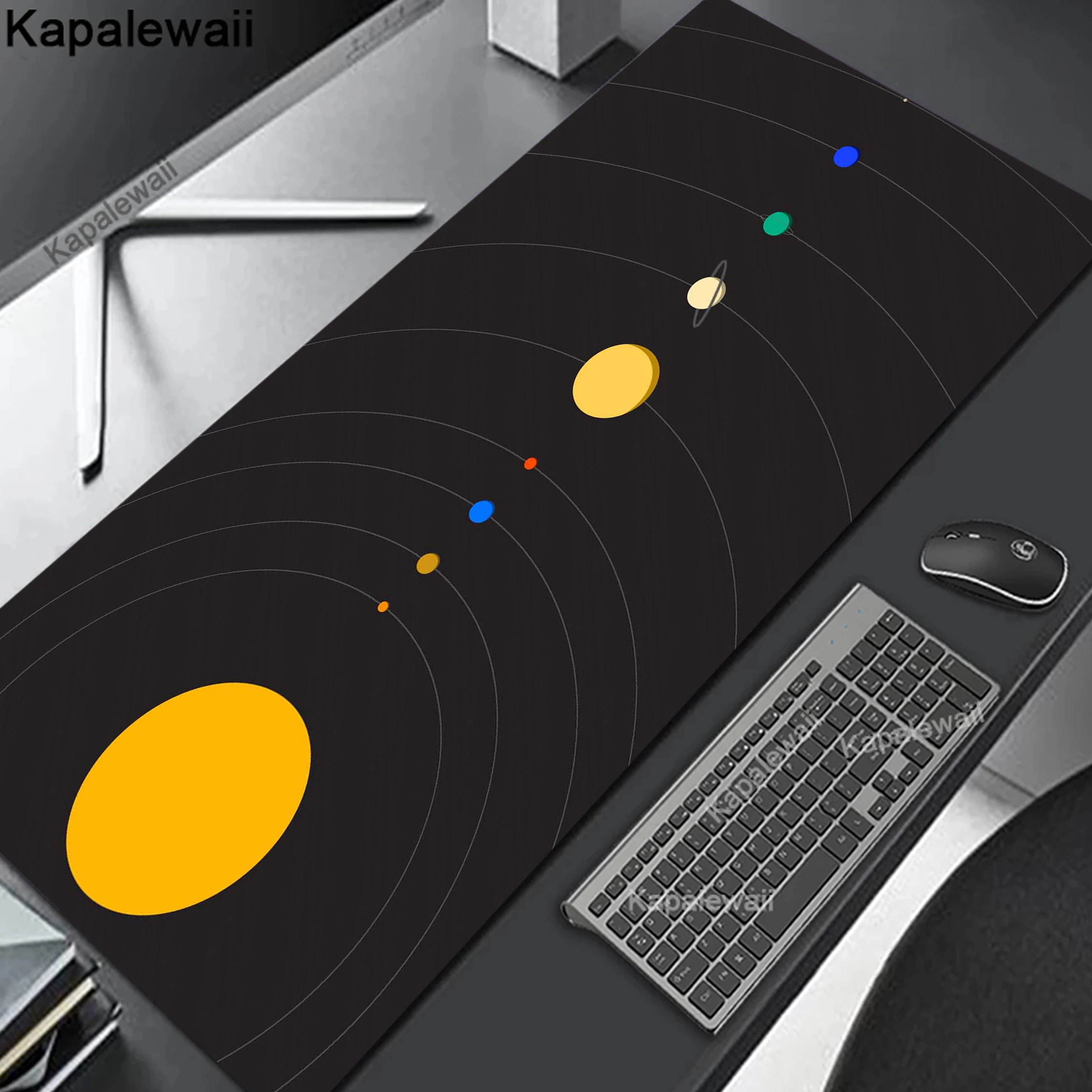 

Solar System Mouse Pad Deskmat Mousepad Anime Mat Gamer Computer Accessories Desk Pc 900x400 Large Offices Mats Office Gaming