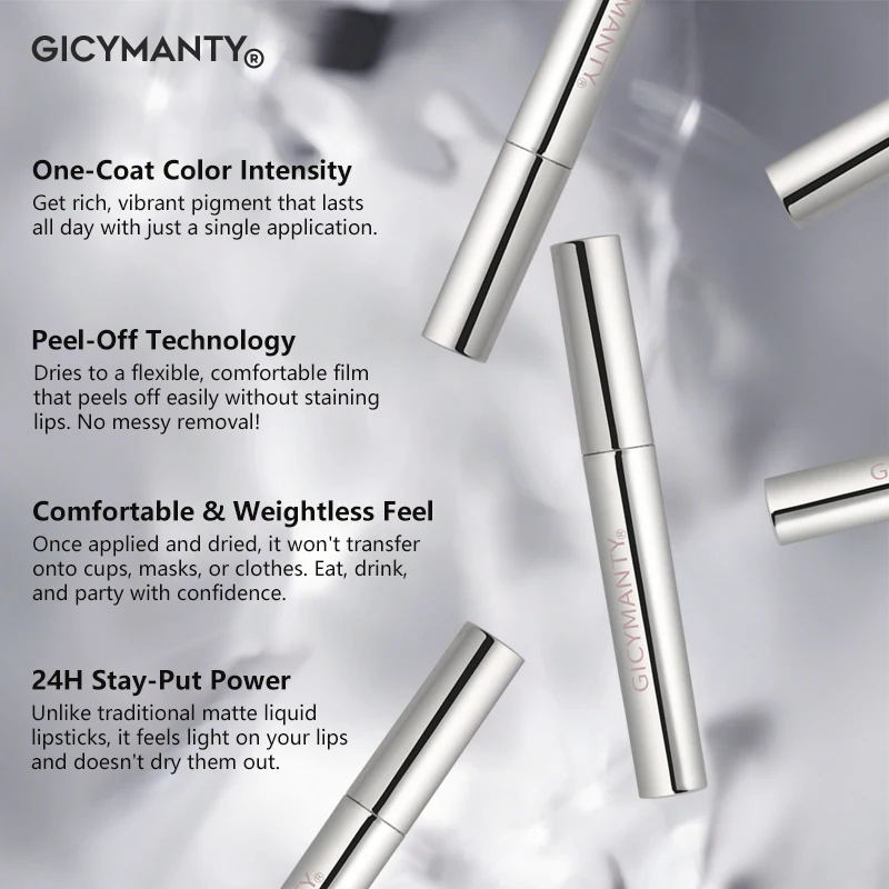 Caneta de linha labial vermelha com boca rasgada pode deixar cor por um longo tempo, cor labial tingida a rasgo não é fácil de desbotar, boca marrom roxo lip lin