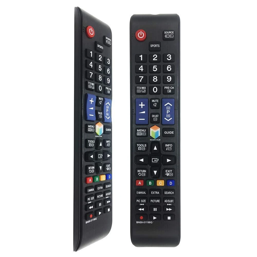 Remote Control Black Controller Replacement BN59-01198Q For Samsung Smart LED TV BN59-01198U BN59-01198C BN59-01198X BN59-01198A