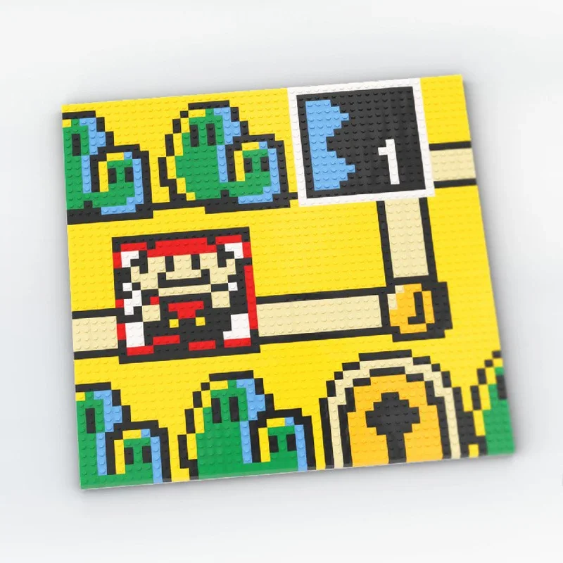 

529pcs MOC Italian Plumber Bros 3 Brick Art Mosaic Building Blocks Christmas Gift Educational Inspires Unlimited Creativity