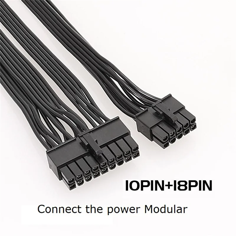 Modular Power Cable 10+18-Pin To 24-Pin ATX Power Supply Cable For EVGA Supernova G2 G3 G+ P2 T2 GS Series Easy To Use