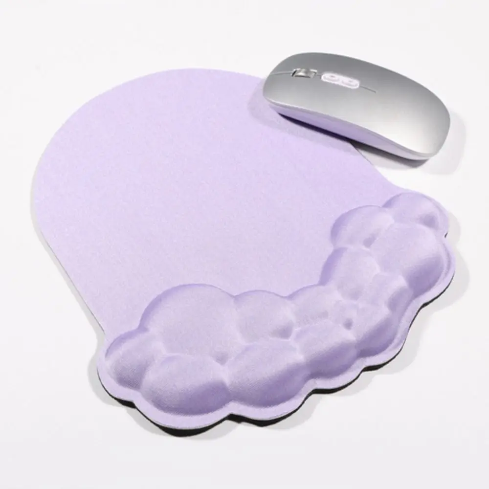 وسادة الرسغ على شكل سحابة وسادة مسند المعصم مسند المعصم المضادة للانزلاق حماية المعصم لوحة الماوس مريحة لينة سطح المكتب