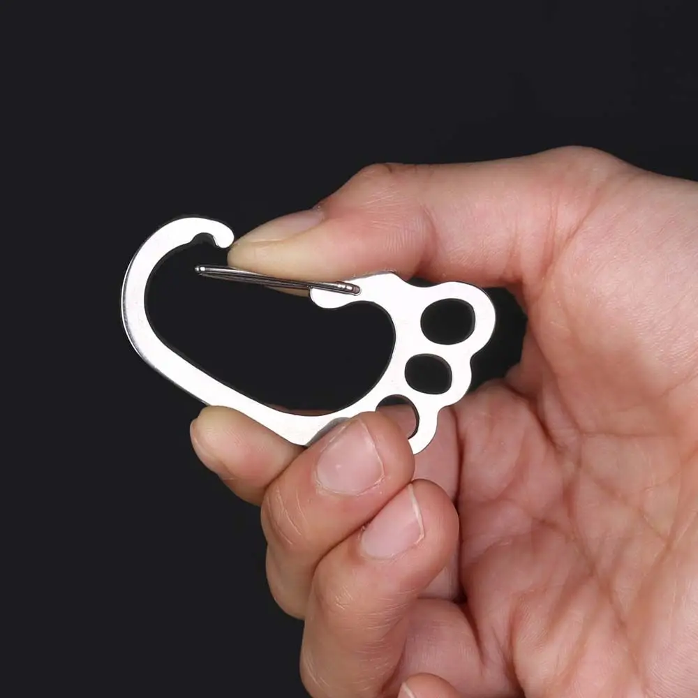 جودة معدنية الخصر معلقة حلقة رئيسية حامل مشبك مع 4 Keyrings سيارة مفتاح كليب أقدام كبيرة مفتاح سلسلة سيارة كيرينغ حلقة رئيسية حامل