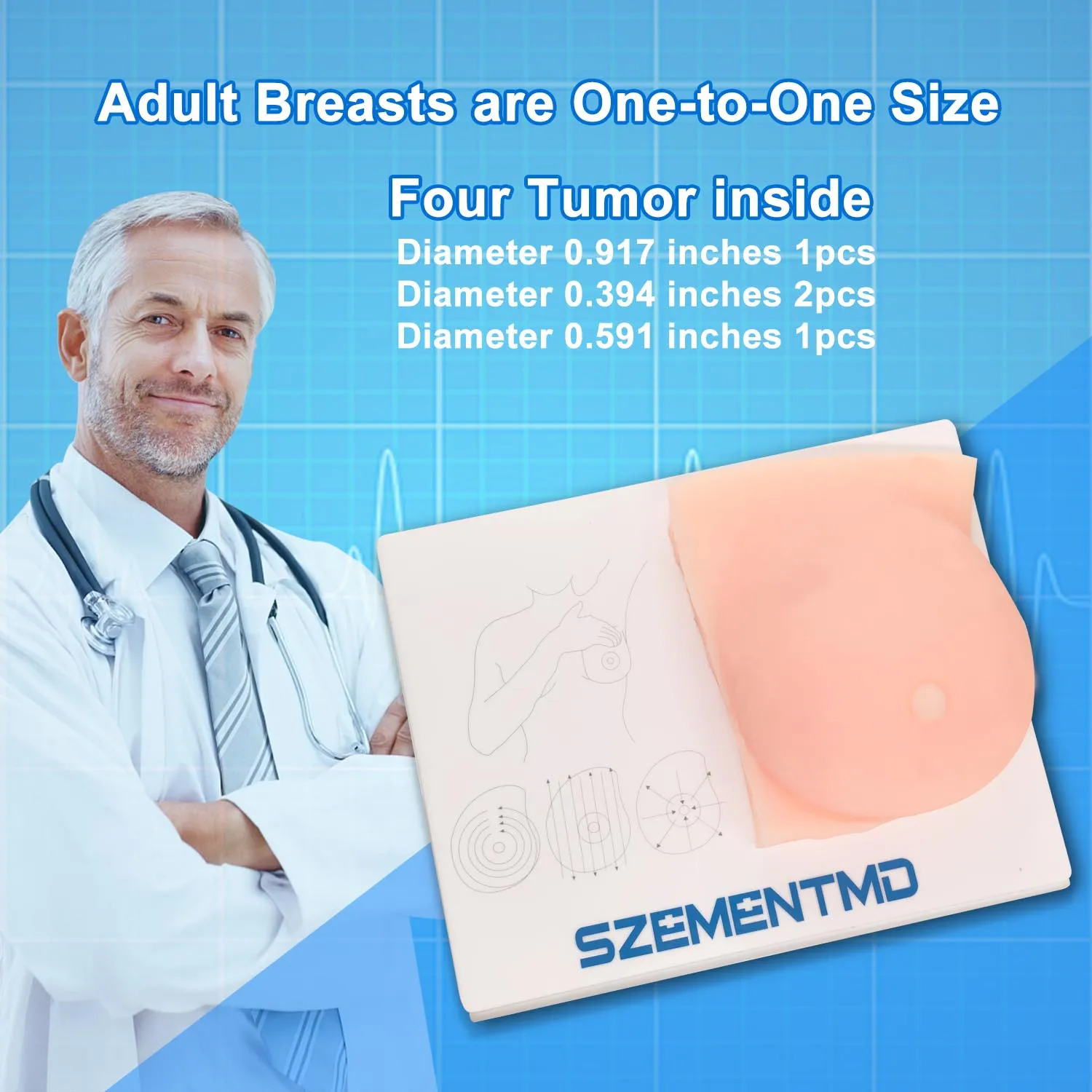 

Модель ладони груди. Симулятор экзаменации груди. Тренировка клинических навыков. Модель обучения и обучения.