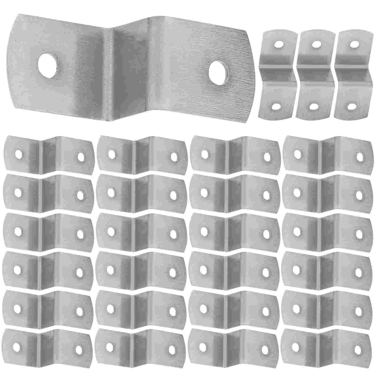 100 Pcs Z Type Hook Clips for Table Tops Heavy Duty Picture Frame Hardwares Braces Canvas up Office