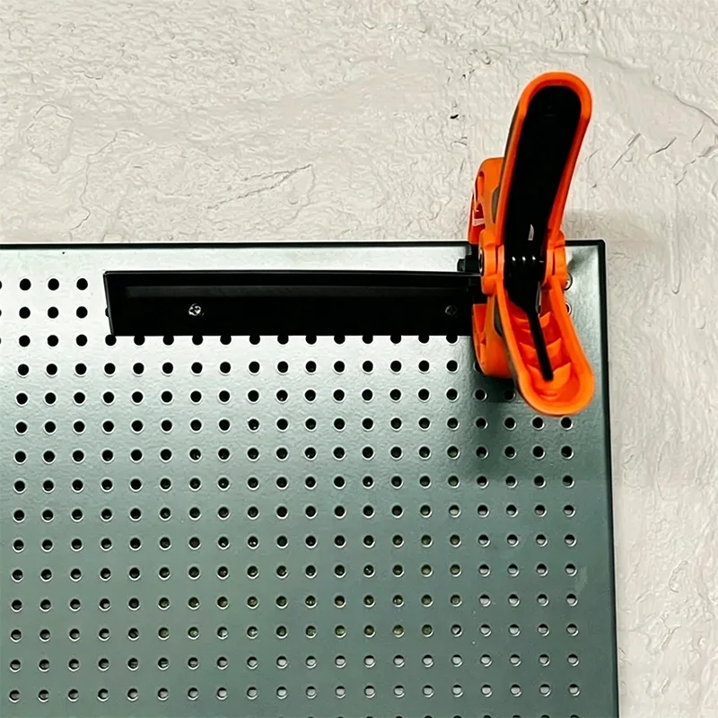 Mini Clips Pegboard Accessories For Biltema Nail Board 4mm Hole Diameter 12mm Hole Spacing Small Fixing Clamp Organizer Hooks