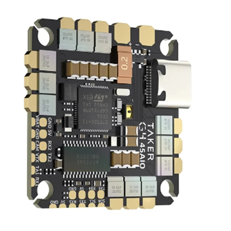 

C9-TAKER G4 45A AIO Baro OSD G473 Flight Controller BLHELIS 45A ESC FET Directly 2-6S For FPV Freestyle Cinewhoop Easy To Use