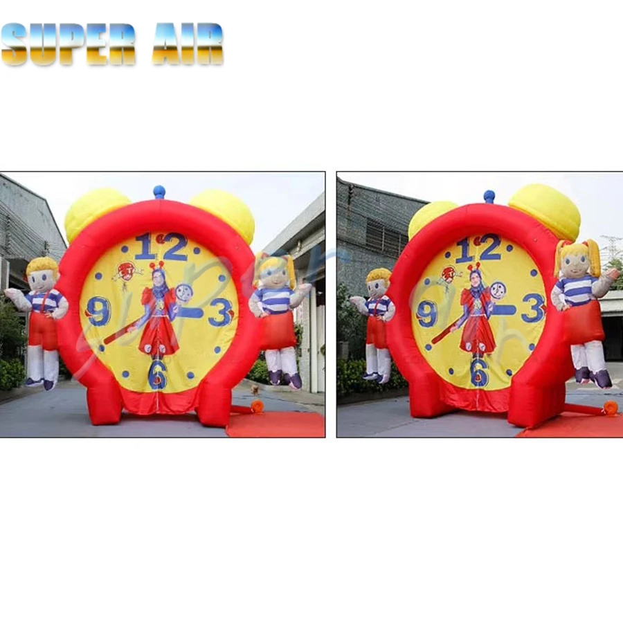 قوس على شكل ساعة قابل للنفخ مخصص للغاية لخلفية أنشطة السيرك