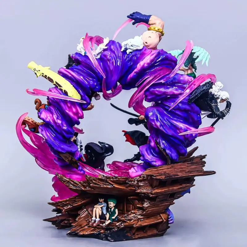 24 cm One Piece Anime Figure Zoro Gk Figurine Onigashima Re Inferno Action Figure Statua in PVC Modello Decorazione Regali Giocattoli