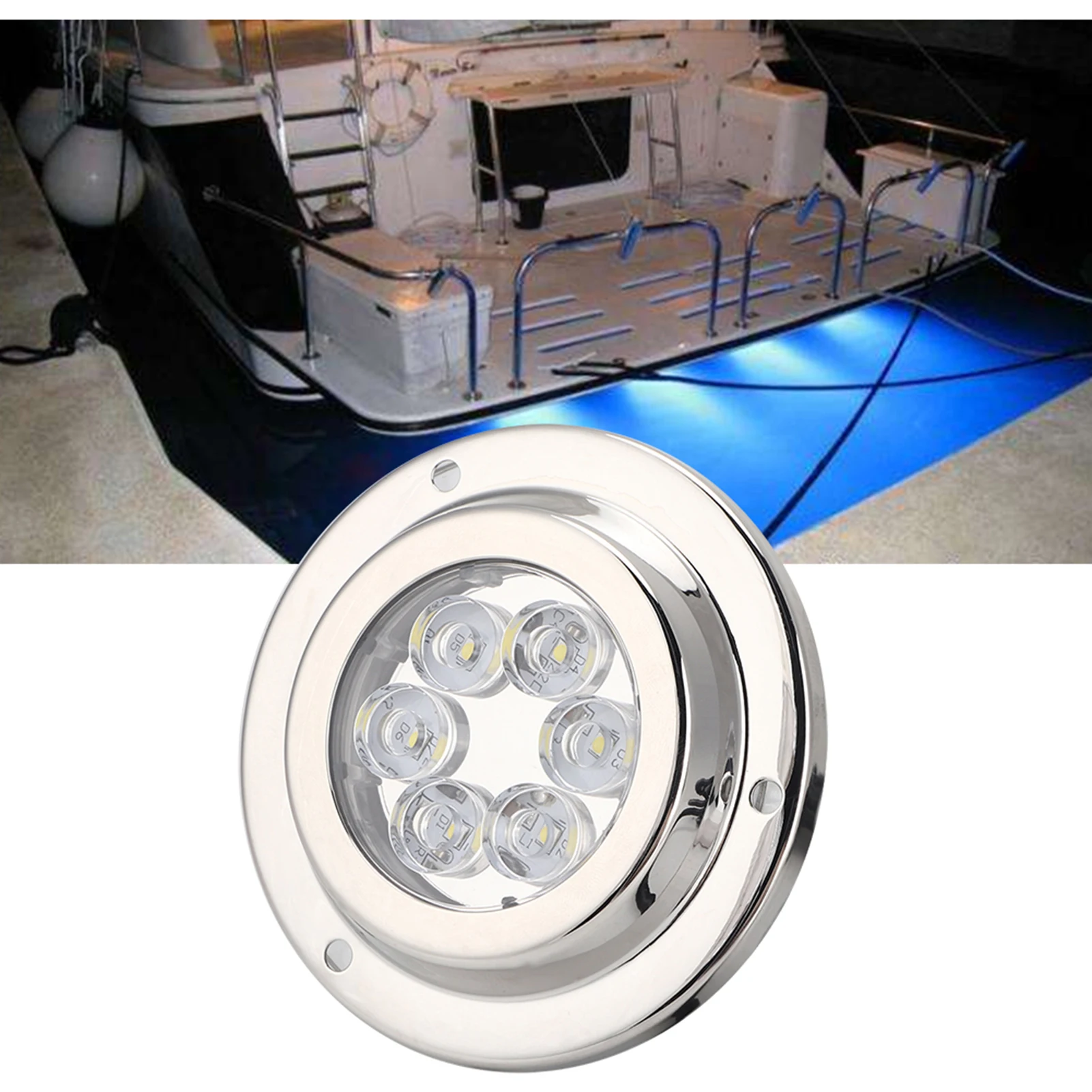 

LED Underwater Light Marine Light Underwater Light Underwater White Light IP68 Waterproof for Marine LED Yacht Boat Yacht Light