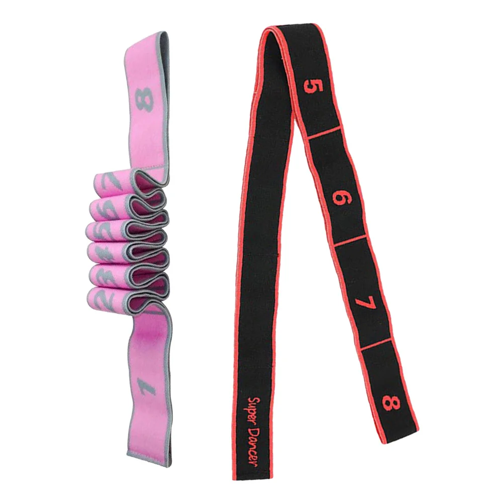 قطعتان من المطاط المتين لتمارين الجسم بالكامل، حزام اللياقة البدنية المحمول الممتد، معدات اللياقة البدنية #5