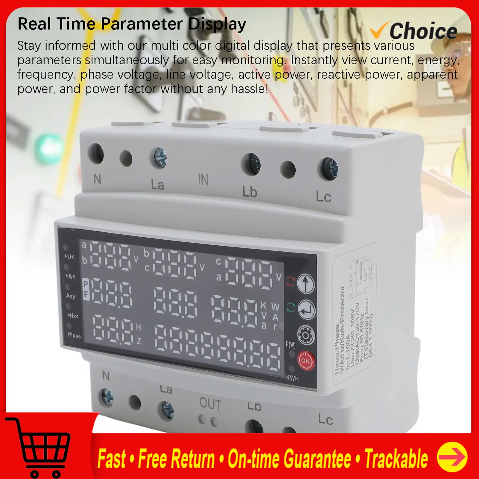 100a-3-phase-v-a-hz-kws-protector-pa66-multi-function-self-reset-voltage-adjustable-protector-3-phase-multi-function-protector