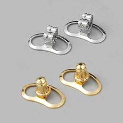 4pcs Metal Earring Lifters Backs Stopper Fastener For DIY Ear Stud Plug Replacement Jewelry Making Supplies Findings Accessories