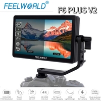 FEELWORLD F6 PLUS V2 4K Monitor 6 Inch on Camera DSLR Field Monitor 3D LUT Touch Screen IPS FHD 1920x1080 Video Camera