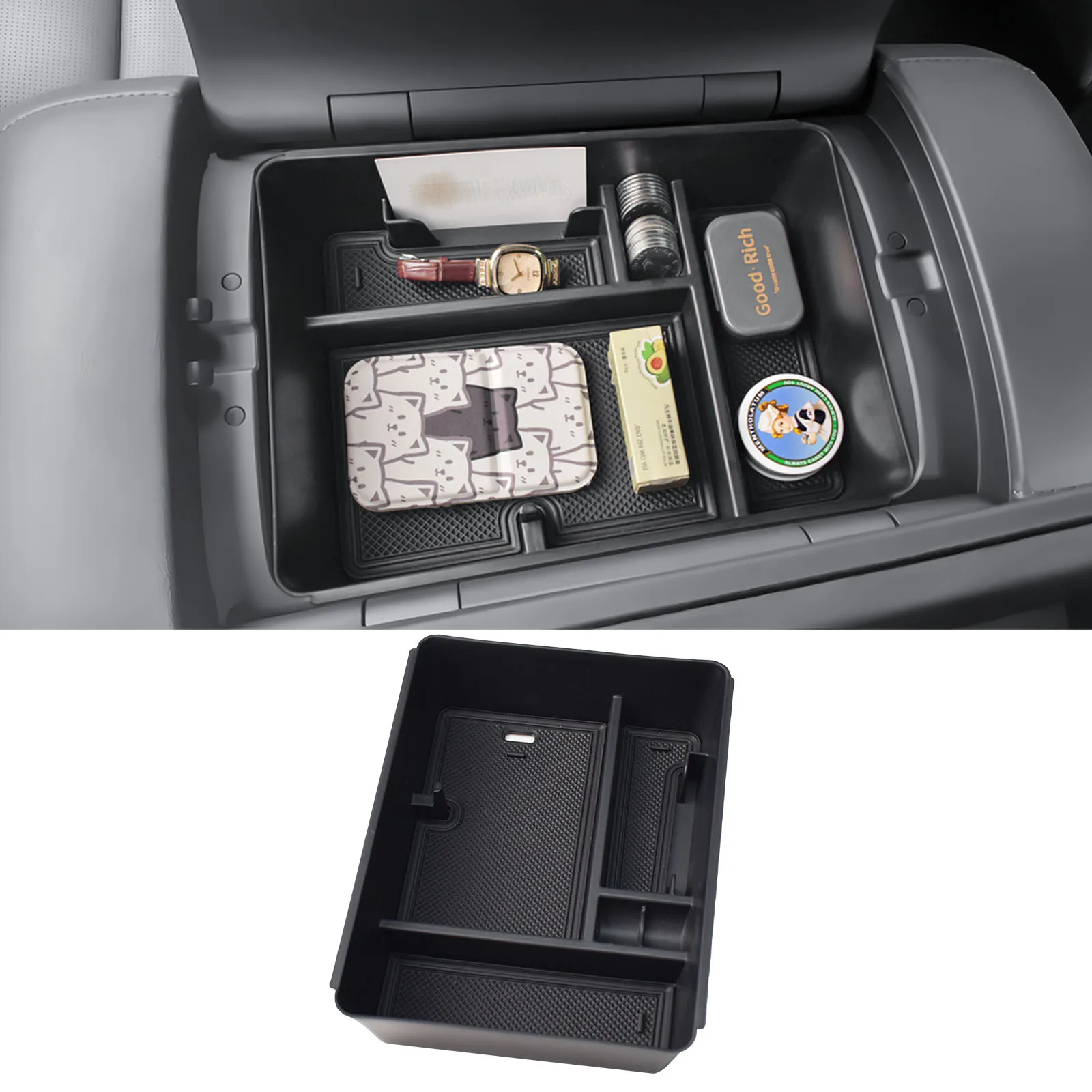 

Center Console Storage Box For 2026 Hyundai Palisade Armrest Storage Center Console Organizer Interior Accessories 7-Seat Models