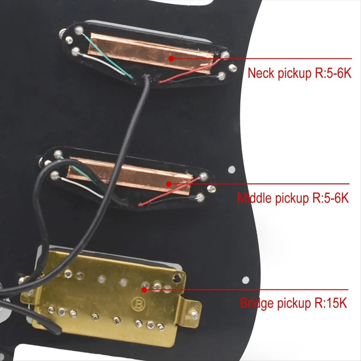L79A SSH-Coil Splitting Electric Guitar Pickguard 2 Mini Humbucker + 1Humbucke+Silence Switch Loaded Prewired Scratchplate B