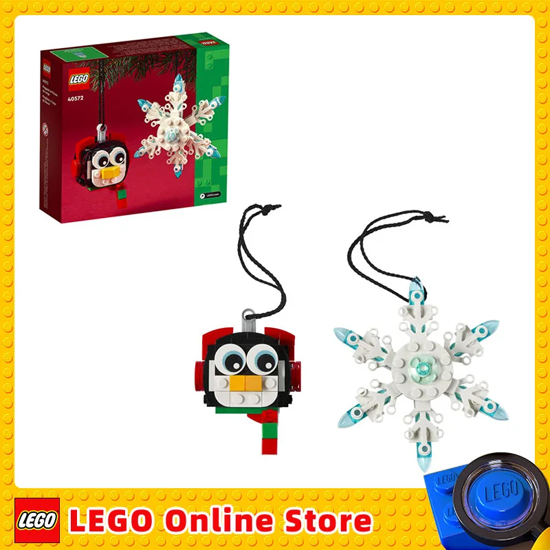 LEGO Penguin & Snowflake Children Building Blocks Toys for Children\'s Kids Birthday Christmas New Year Gift 40572