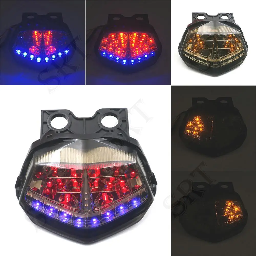 

Fit For Kawasaki Ninja 250 250R EX250 2008-2012 Motorcycle Accessories Tail light Brake Turn Signal Integrated LED Rear Lamp