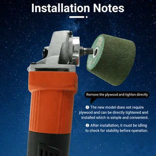 1 Pc Carbide Angle Grinder Disc, 50/100/200 Grit Optional, Grinding Head for Stone, Granite, Cement & Metal Polishing, Edging an