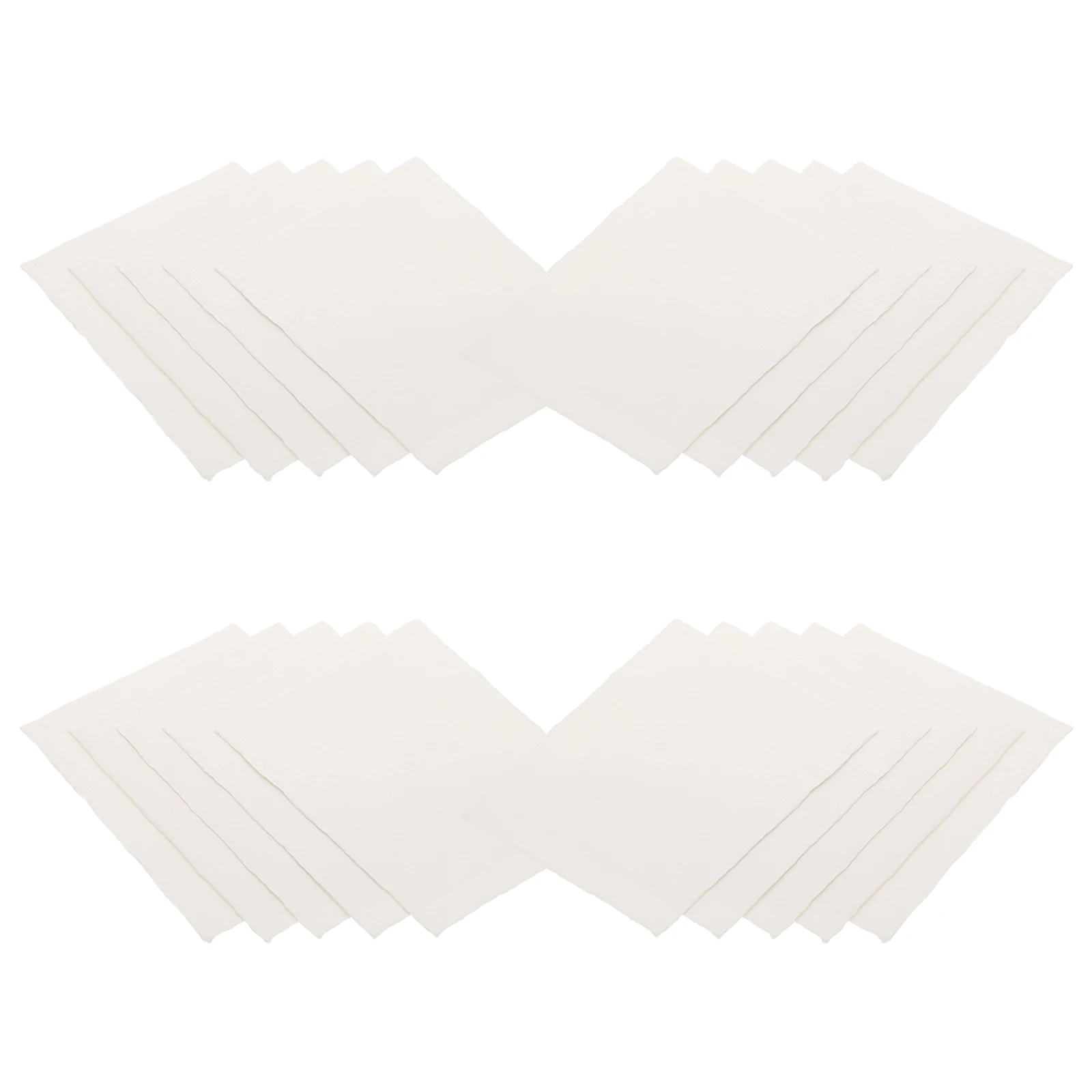 

20 Sheets Deckled Edge Watercolor Paper Cotton Pulp Rough Texture Thick Blank Professional Craft Drawing Sketchbook
