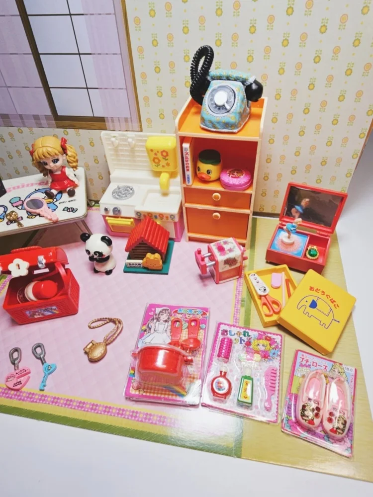 Nieuwe Anime Showa Retro Herinneringen Mijn Kamer Blind Box Action Figure Pvc Miniatuur Scène Model Standbeeld Rement Twisted Ei Gift Speelgoed