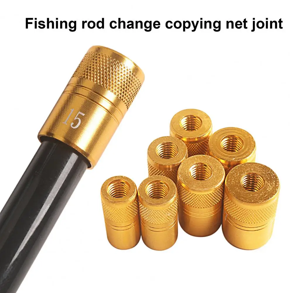 Fishing Dip Net Connector Indeformable Fishing Landing Net Connector Universal Fishing Rod Mount Net Adapter Accessories