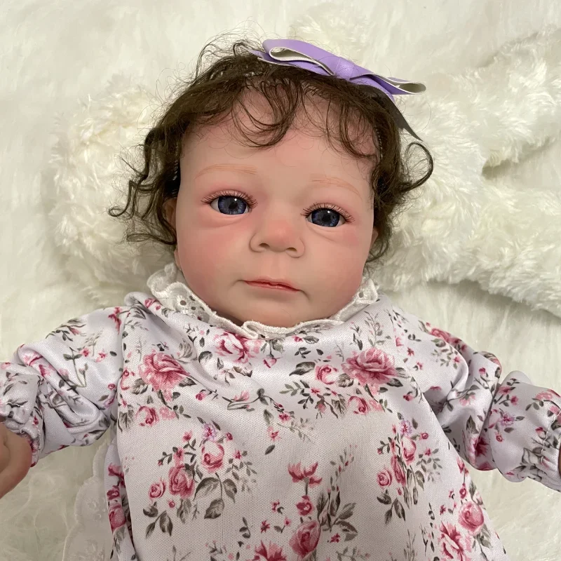 

19Inch Already Painted Reborn Doll Kit Felicia with Hand-rooted Hair Unassembled DIY Doll Parts Unfinished Doll Drop Shipping