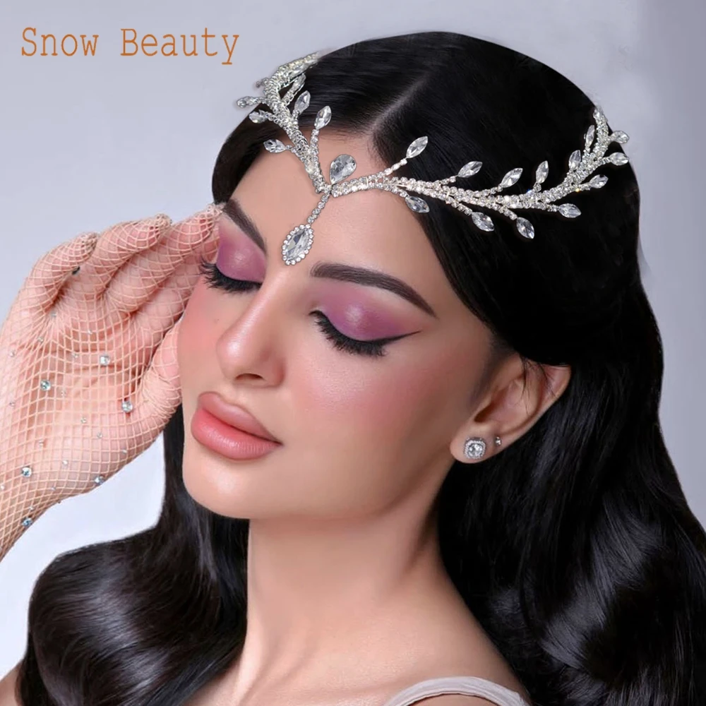 

DZ032 Wedding Headpiece Head Chain for Women Tiara Forehead Band Fairy Costume Headdress Princess Hair Accessories for Prom