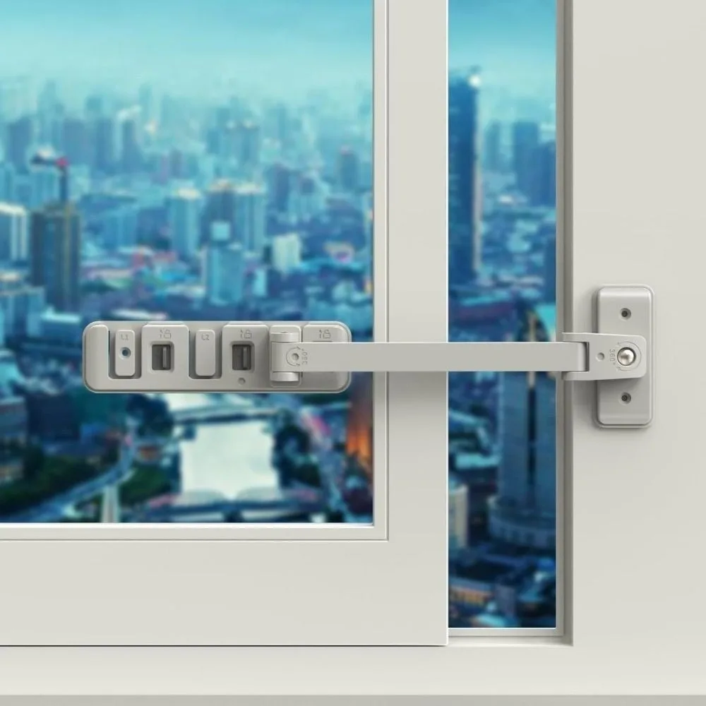 Adjustable Safety Lock Anti-Open Safety Lock Sliding Door Locks Limit Holder Security Protection Window Limit Holder Home Use
