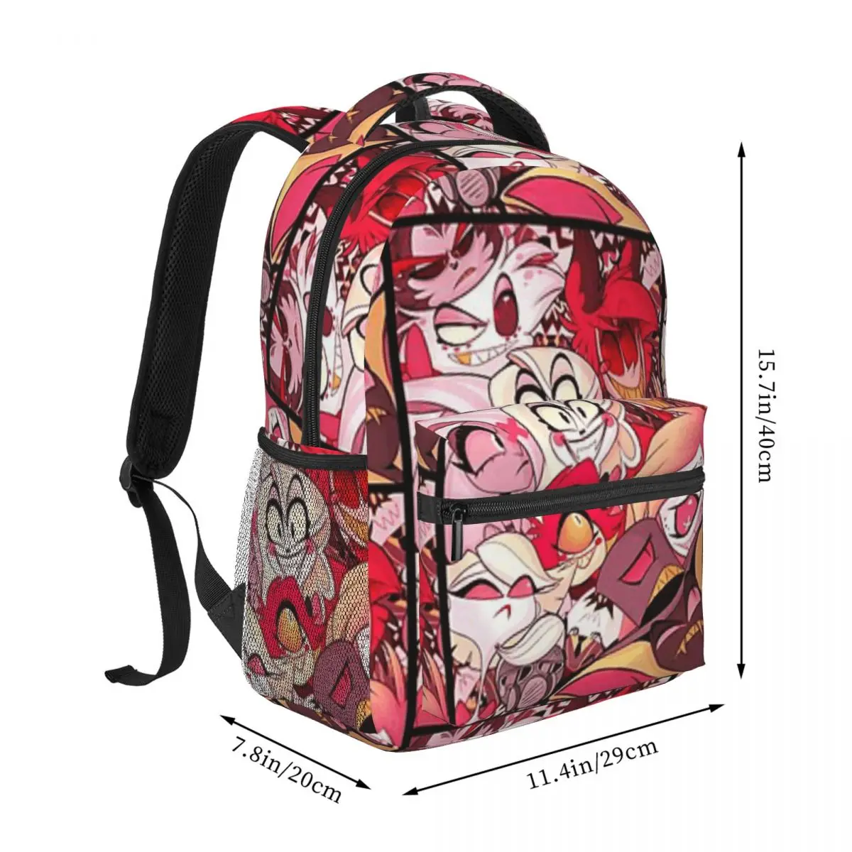 Charlie And Friends! - Hazbin-Hotel Printed Lightweight Casual Schoolbag For School, Outdoor, Shopping, Office 17in