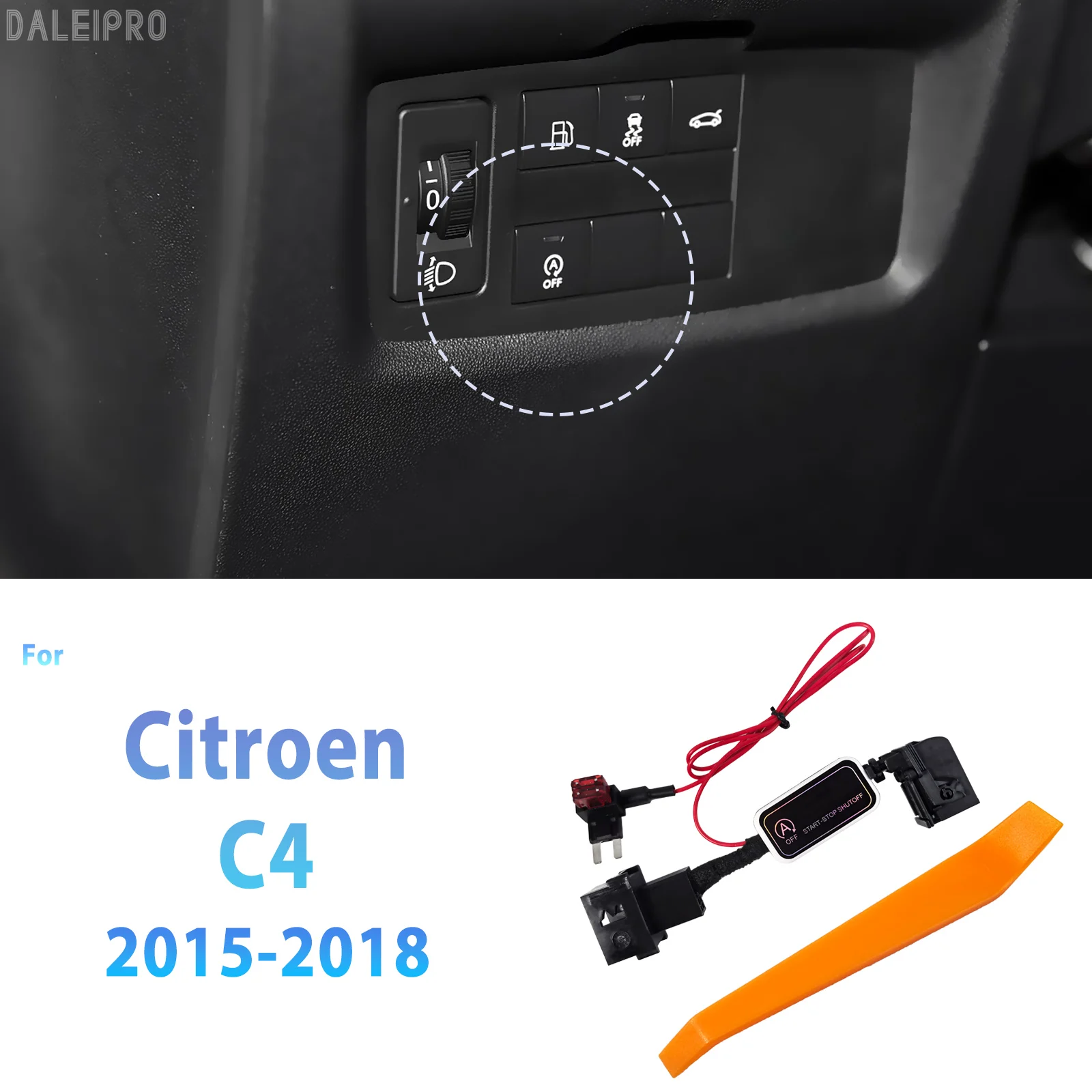 

For Citroen C4 2015 2016 2017 2018 Automatic Stop Start Engine System Memory Module Cancel Car Auto Start Stop Switch