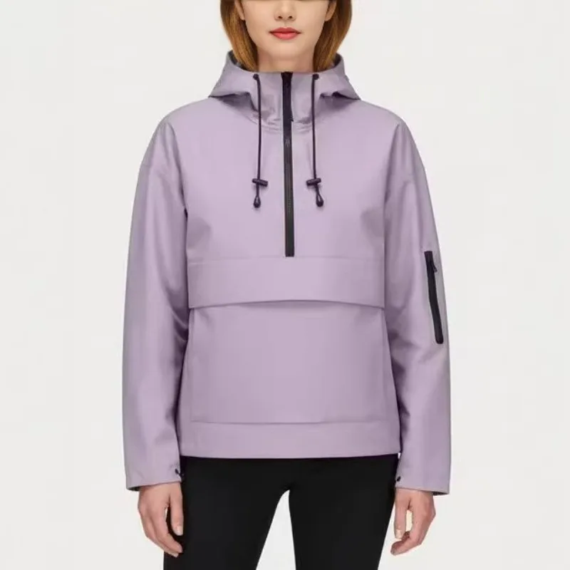 New Women's Casual Sports Trench Coat Spring Autumn Hooded Parker Outerwear Fashion Female Pullover Jumper Suit Jacket Zipper