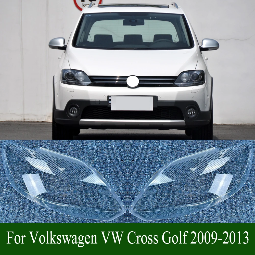 

For Volkswagen VW Cross Golf 2009-2013 Car Accessories Headlamp Cover Transparent Shade Lamp Headlight Shell Lens Plexiglass