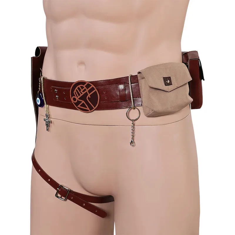 

asdh8@Hell Boys The Crooked Man Cosplay Belt Waistband For Adult Men Costume Accessories Props Roleplay Halloween Carnival Party
