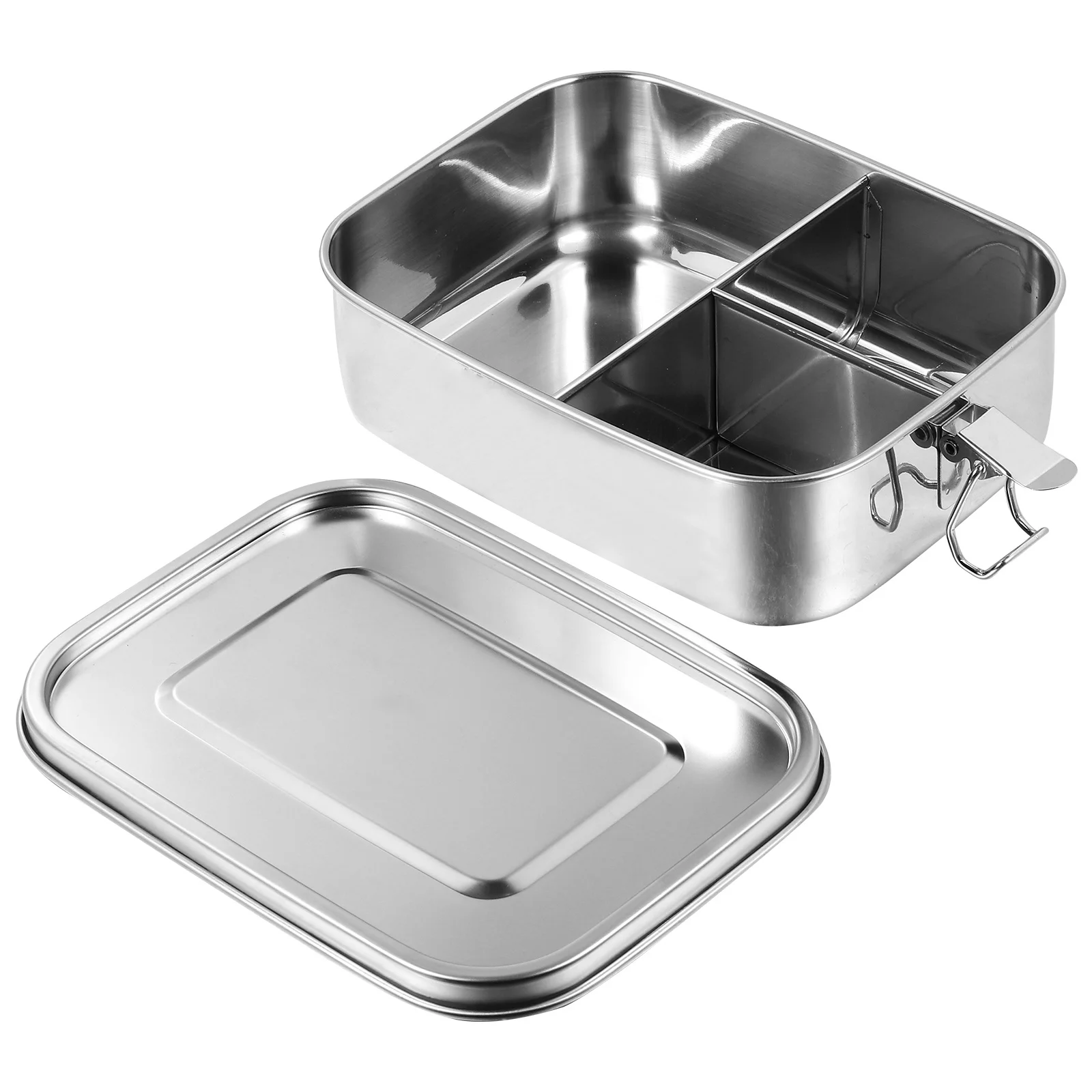 

1Pcs 1.2L Compartment Bento Box Stainless Steel Meal Containers Leakproof for Work School Picnic Travel Bento Box