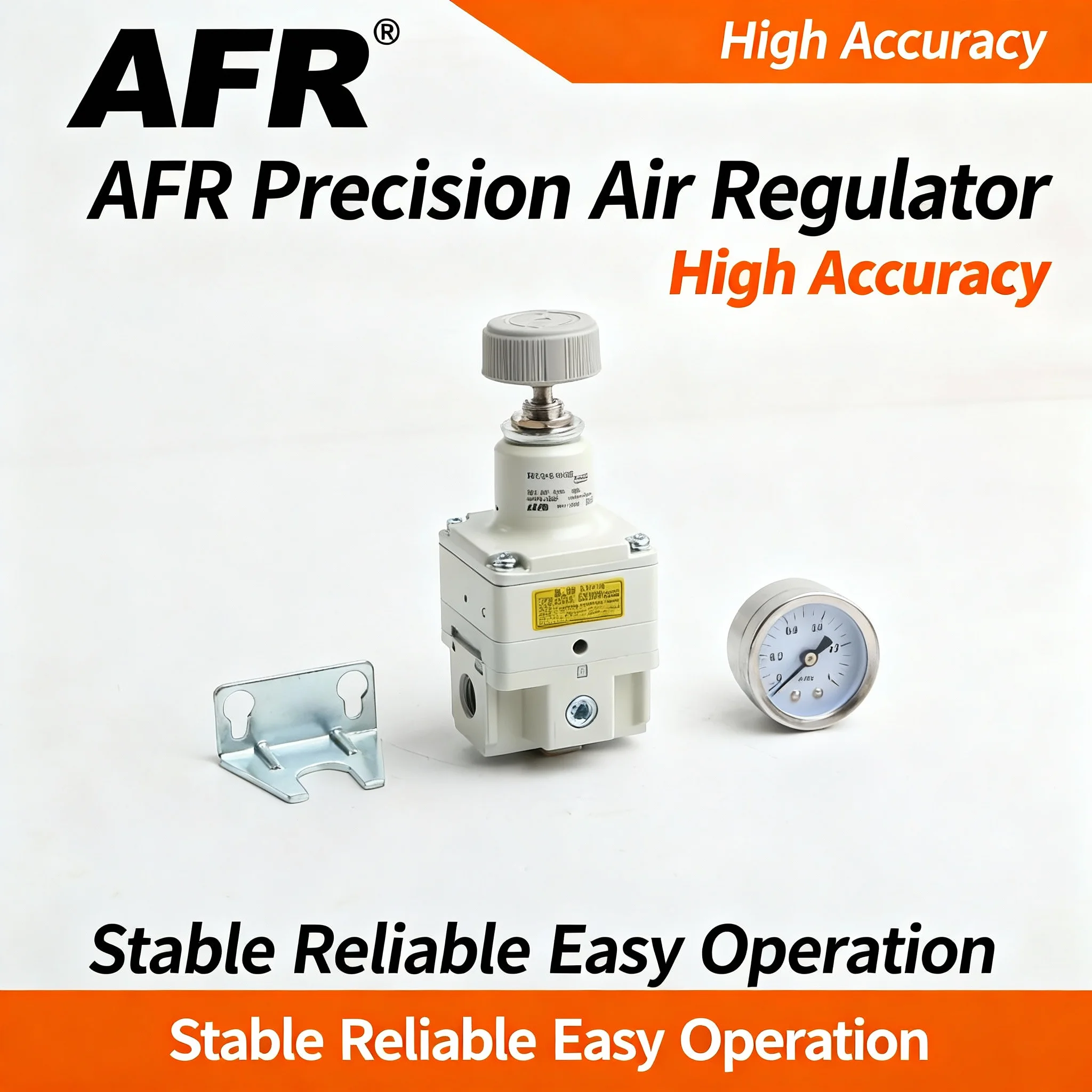 IR1000 IR1010 IR1020 IR2000 Precision Regulator, Pneumatic Air Pressure Regulator 1/8 1/4 G NPT Thread, for Air Compressor FRL