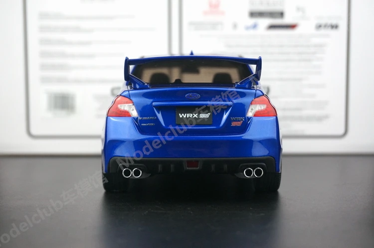 OTTO 1:18 Impreza WRX STI 2021 Blue JDM Limited to 2000 Pieces Simulation Resin Static Car Model Toys Gift