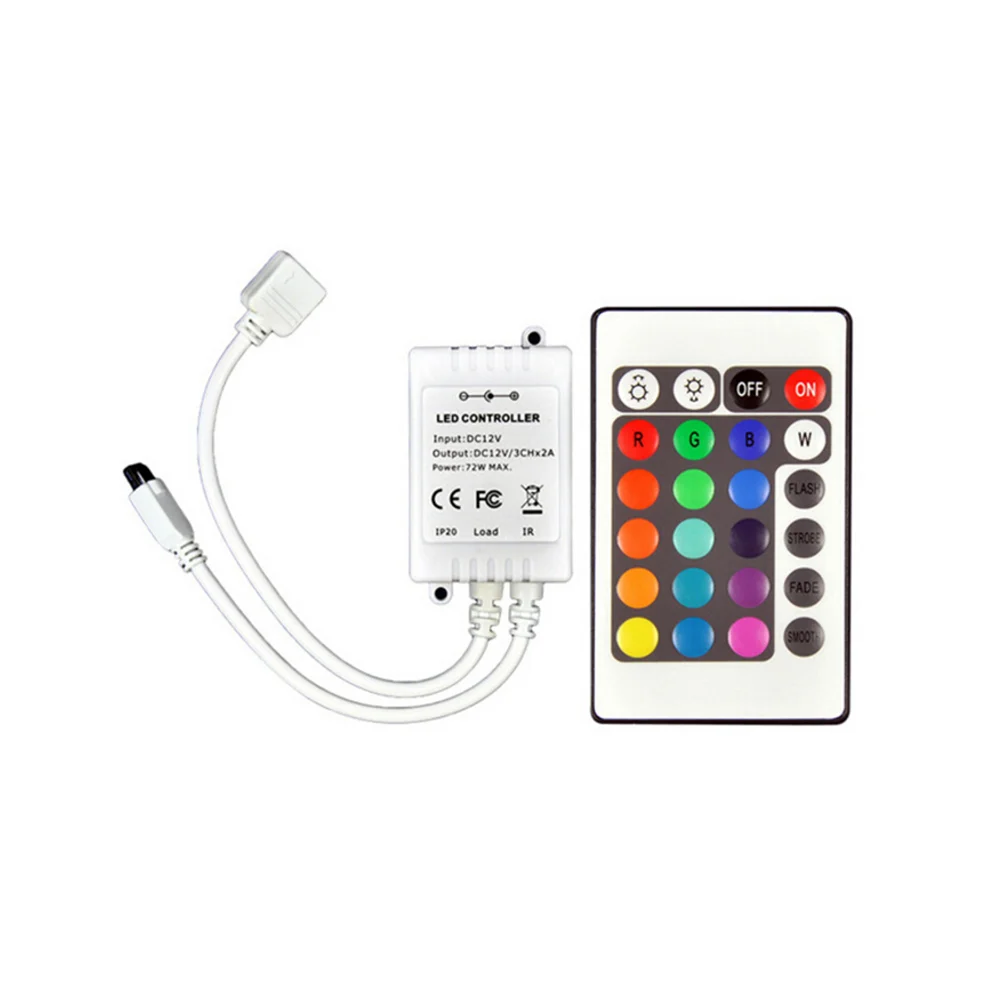Dc12v IR 24 Keys RGB Remote Controller for SMD 5050 LED Strip Lights 24 keys led remote controller led stripe lights remote
