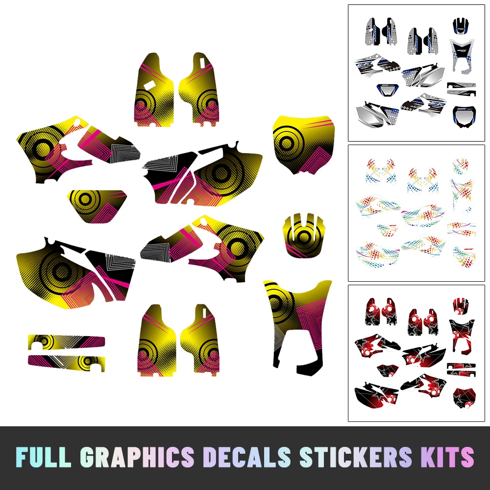 

Подходит для YAMAHA WR250F WR450F WR 250F WR 450F WRF 250 450 2005 2006, полная графическая наклейка, комплект наклеек, фон для мотоцикла