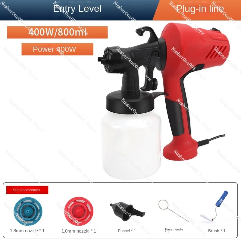 Electric spray gun High-power household latex paint spray gun paint atomization car wall spray gun