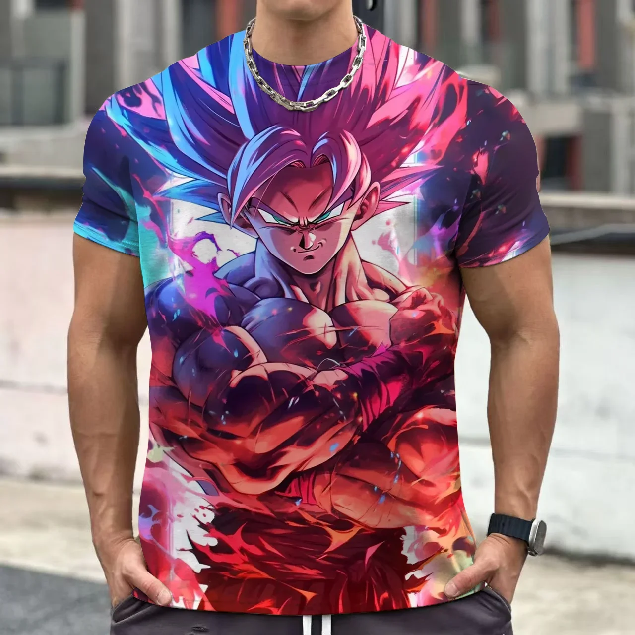 

2025 Dragon Ball Goku Cosplay T Shirts Super Saiyan Boys Kids Clothes Short Sleeve T-shirt White Black Orange Breathable Jersey