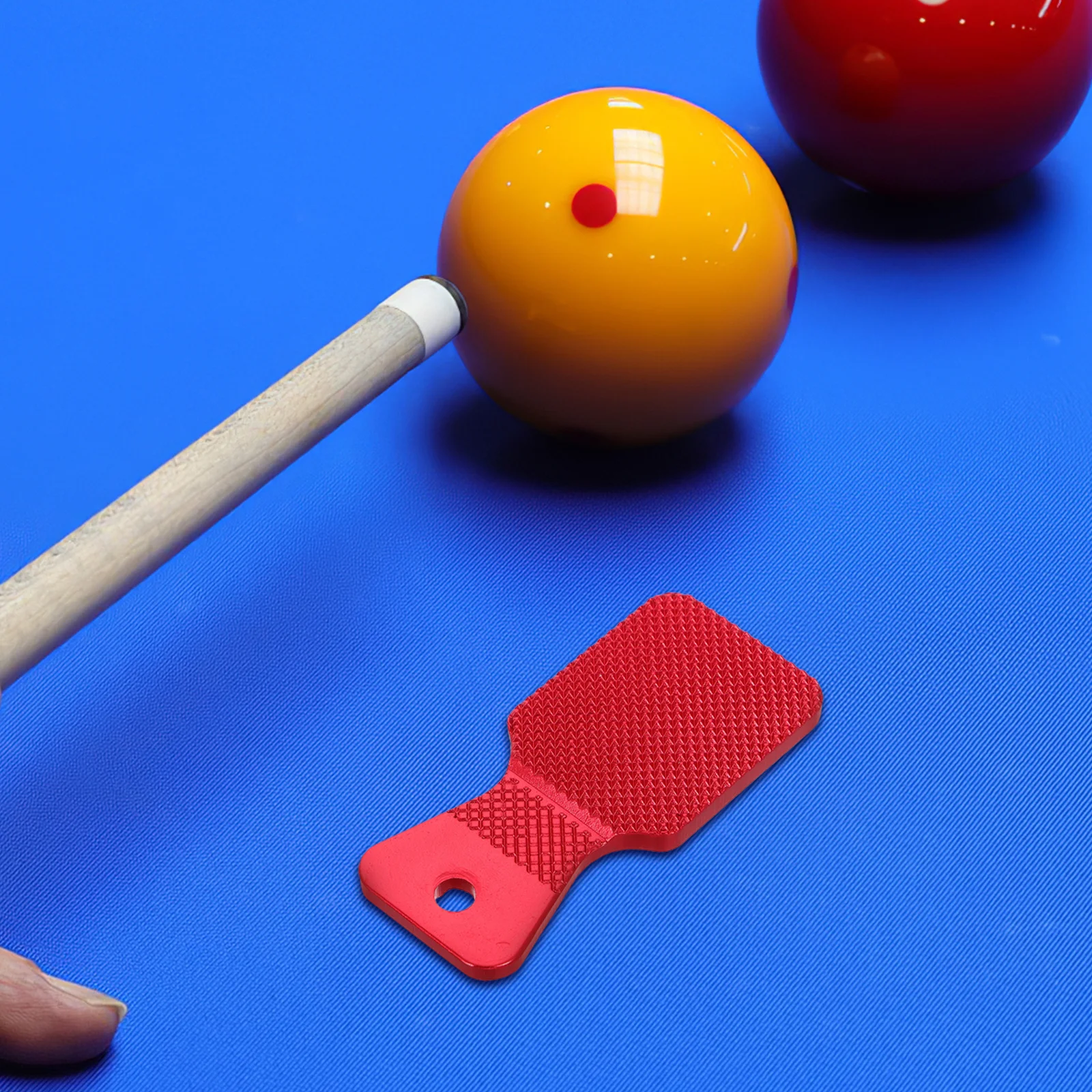 

Metal Fan-Shaped Pool Cue Tip Sander Tool Billiard Accessory for Cue Tip Repair Smooth Surface Conditioning Pool