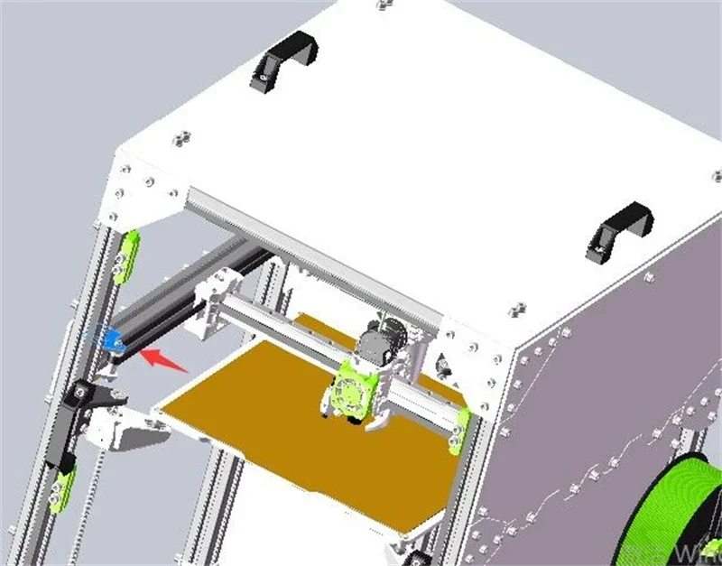 Imagem -03 - Placa de Impressora de Alumínio 3d V-core 3.1 Gaiola do Motor Placa xy Marceneiro Gabinete 2.0 Atualização Cnc